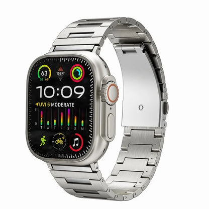 Titanium Alloy Strap for Apple Watch Series 9 8 7 41mm / 6 5 4 SE SE (2022) SE (2023) 40mm / 3 2 1 38mm Silver Band