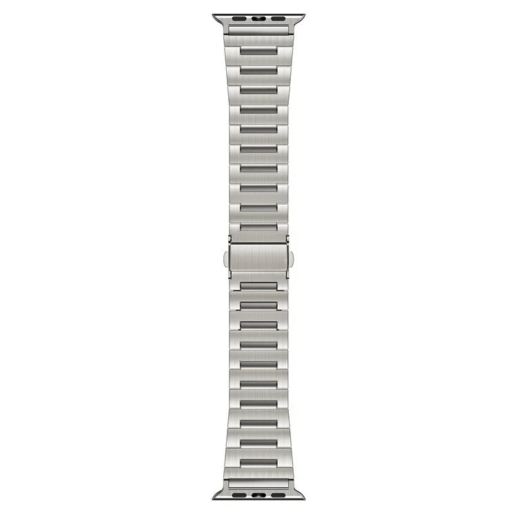 Titanium Alloy Strap for Apple Watch Series 9 8 7 41mm / 6 5 4 SE SE (2022) SE (2023) 40mm / 3 2 1 38mm Silver Band