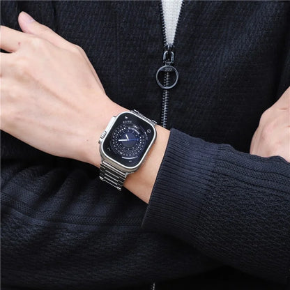 Titanium Alloy Strap for Apple Watch Series 9 8 7 41mm / 6 5 4 SE SE (2022) SE (2023) 40mm / 3 2 1 38mm Silver Band