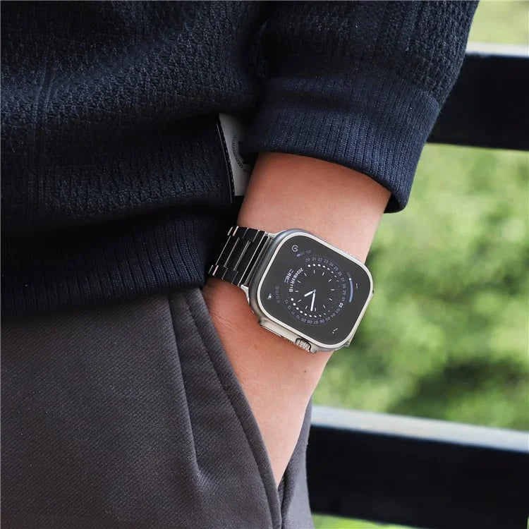 Titanium Alloy Strap for Apple Watch Series 9 8 7 41mm / 6 5 4 SE SE (2022) SE (2023) 40mm / 3 2 1 38mm Silver Band