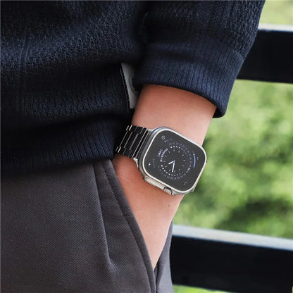 Titanium Alloy Strap for Apple Watch Series 9 8 7 41mm / 6 5 4 SE SE (2022) SE (2023) 40mm / 3 2 1 38mm Silver Band