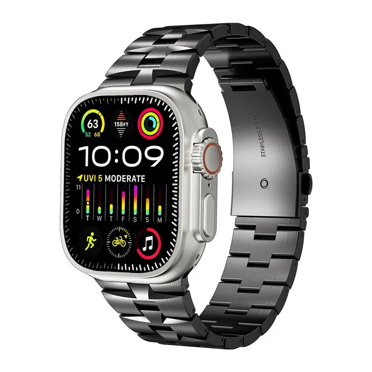 For Apple Watch Ultra 2 Ultra 49mm / Series 9 8 7 45mm / 6 5 4 SE (2022) SE (2023) SE 44mm / 3 2 1 42mm Metal Wrist Band