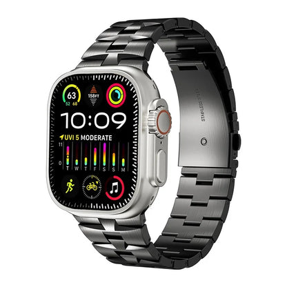 For Apple Watch Ultra 2 Ultra 49mm / Series 9 8 7 45mm / 6 5 4 SE (2022) SE (2023) SE 44mm / 3 2 1 42mm Metal Wrist Band