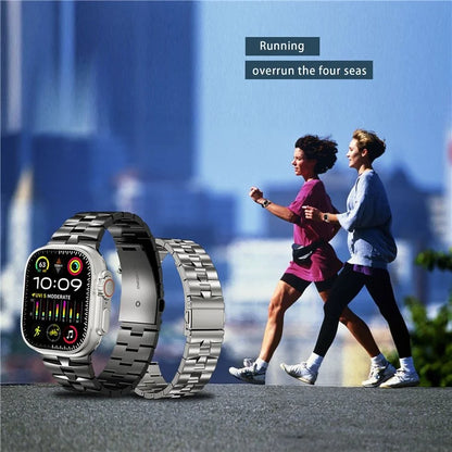 For Apple Watch Ultra 2 Ultra 49mm / Series 9 8 7 45mm / 6 5 4 SE (2022) SE (2023) SE 44mm / 3 2 1 42mm Metal Wrist Band