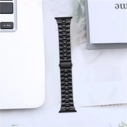 For Apple Watch Ultra 2 Ultra 49mm / Series 9 8 7 45mm / 6 5 4 SE (2022) SE (2023) SE 44mm / 3 2 1 42mm Metal Wrist Band