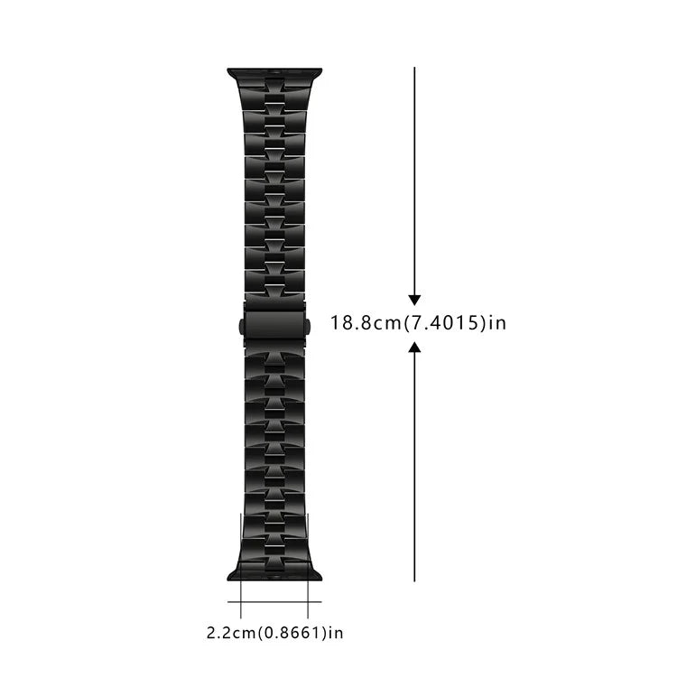 For Apple Watch Ultra 2 Ultra 49mm / Series 9 8 7 45mm / 6 5 4 SE (2022) SE (2023) SE 44mm / 3 2 1 42mm Metal Wrist Band