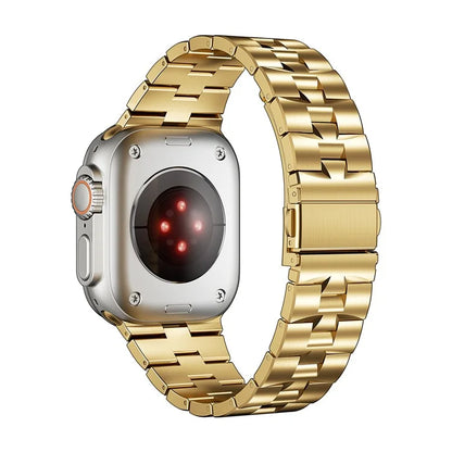 For Apple Watch Ultra 2 Ultra 49mm / Series 9 8 7 45mm / 6 5 4 SE (2022) SE (2023) SE 44mm / 3 2 1 42mm Metal Wrist Band