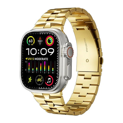 For Apple Watch Ultra 2 Ultra 49mm / Series 9 8 7 45mm / 6 5 4 SE (2022) SE (2023) SE 44mm / 3 2 1 42mm Metal Wrist Band