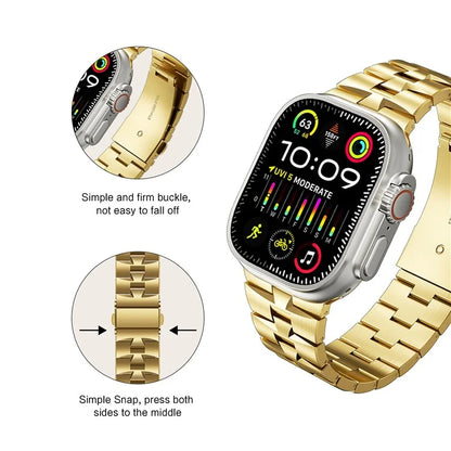 For Apple Watch Ultra 2 Ultra 49mm / Series 9 8 7 45mm / 6 5 4 SE (2022) SE (2023) SE 44mm / 3 2 1 42mm Metal Wrist Band