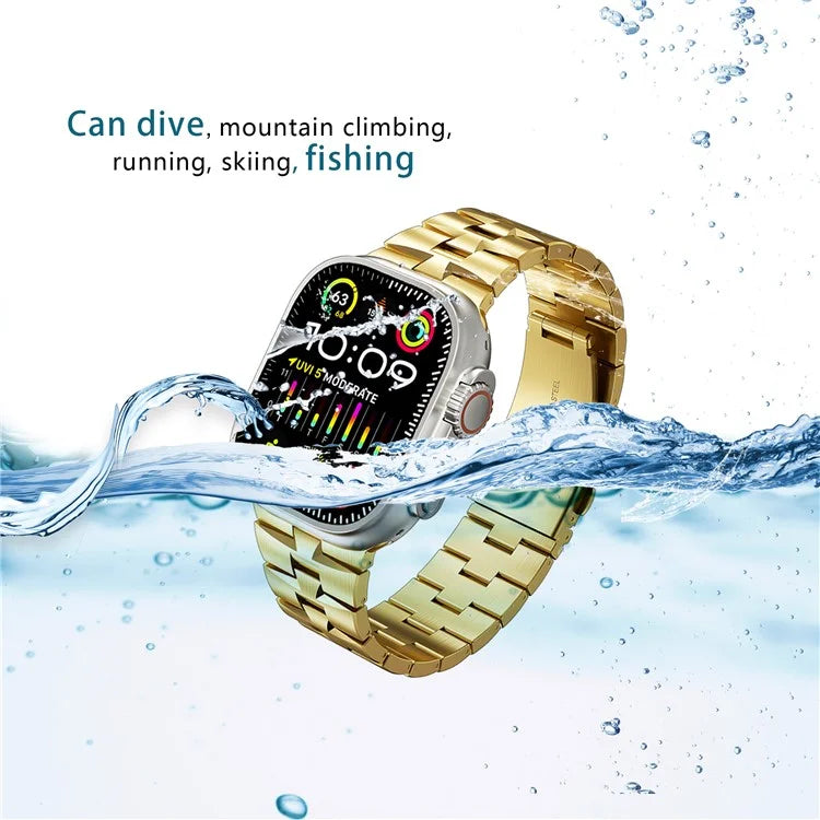 For Apple Watch Ultra 2 Ultra 49mm / Series 9 8 7 45mm / 6 5 4 SE (2022) SE (2023) SE 44mm / 3 2 1 42mm Metal Wrist Band