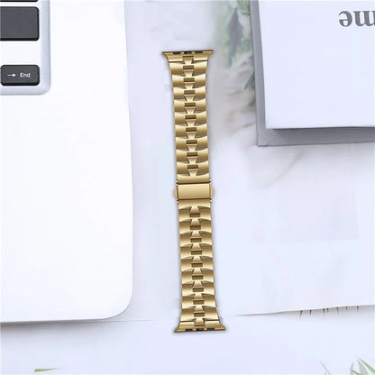 For Apple Watch Ultra 2 Ultra 49mm / Series 9 8 7 45mm / 6 5 4 SE (2022) SE (2023) SE 44mm / 3 2 1 42mm Metal Wrist Band