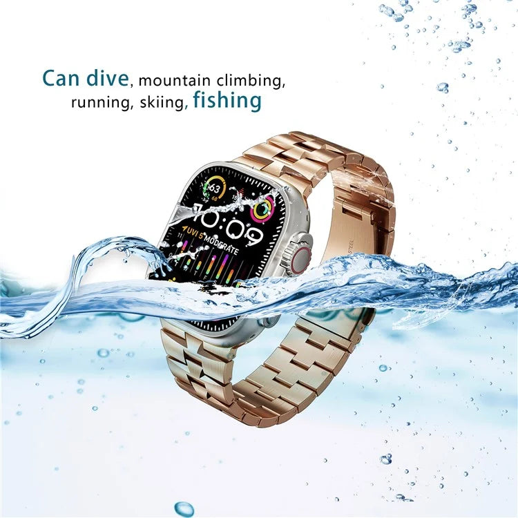 For Apple Watch Ultra 2 Ultra 49mm / Series 9 8 7 45mm / 6 5 4 SE (2022) SE (2023) SE 44mm / 3 2 1 42mm Metal Wrist Band