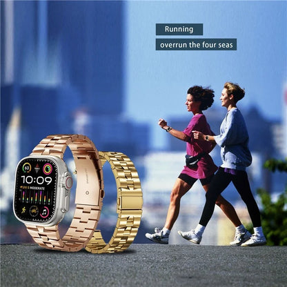 For Apple Watch Ultra 2 Ultra 49mm / Series 9 8 7 45mm / 6 5 4 SE (2022) SE (2023) SE 44mm / 3 2 1 42mm Metal Wrist Band