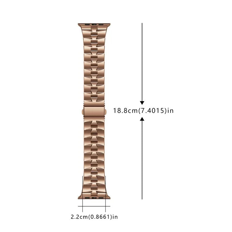 For Apple Watch Ultra 2 Ultra 49mm / Series 9 8 7 45mm / 6 5 4 SE (2022) SE (2023) SE 44mm / 3 2 1 42mm Metal Wrist Band