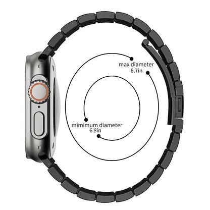 For Apple Watch Ultra 2 Ultra 49mm / Series 9 8 7 45mm / 6 5 4 SE (2022) SE (2023) SE 44mm / 3 2 1 42mm Metal Wrist Band