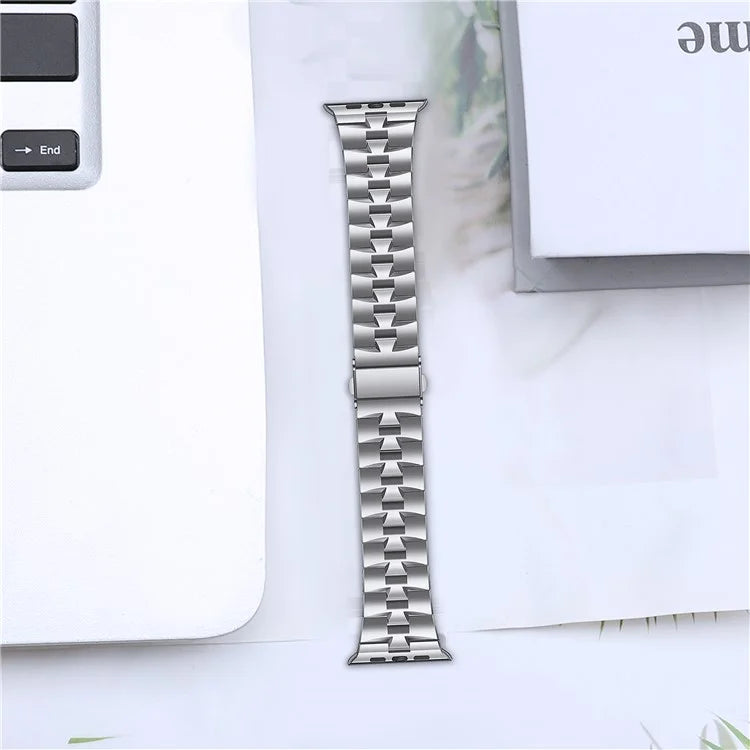 For Apple Watch Ultra 2 Ultra 49mm / Series 9 8 7 45mm / 6 5 4 SE (2022) SE (2023) SE 44mm / 3 2 1 42mm Metal Wrist Band