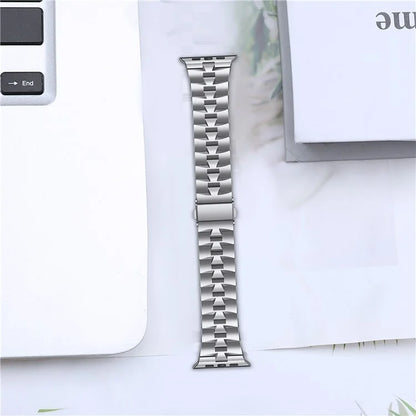 For Apple Watch Ultra 2 Ultra 49mm / Series 9 8 7 45mm / 6 5 4 SE (2022) SE (2023) SE 44mm / 3 2 1 42mm Metal Wrist Band