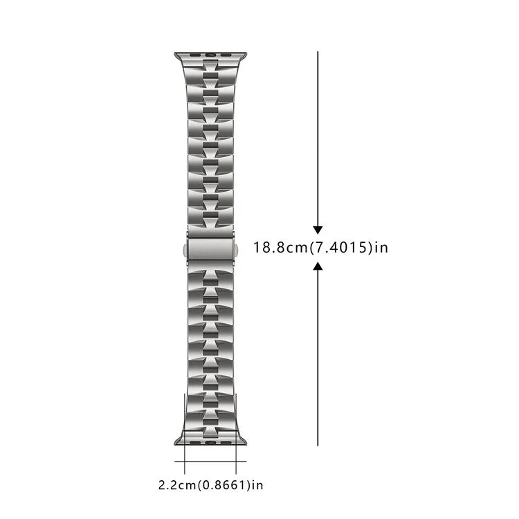 For Apple Watch Ultra 2 Ultra 49mm / Series 9 8 7 45mm / 6 5 4 SE (2022) SE (2023) SE 44mm / 3 2 1 42mm Metal Wrist Band