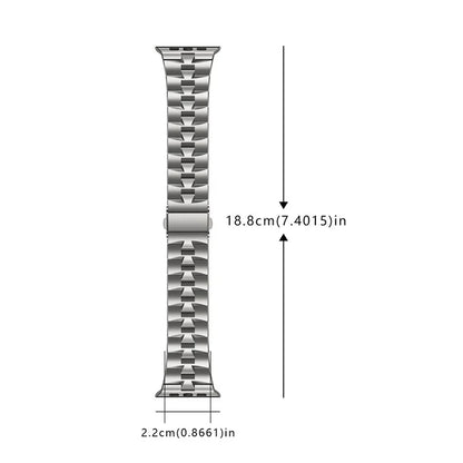 For Apple Watch Ultra 2 Ultra 49mm / Series 9 8 7 45mm / 6 5 4 SE (2022) SE (2023) SE 44mm / 3 2 1 42mm Metal Wrist Band