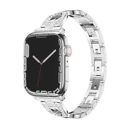 For Apple Watch Ultra 49mm / Ultra 2 49mm / Series 9 / 8 / 7 45mm / 6 / 5 / 4 / SE / SE (2022) / SE (2023) 44mm / 3 / 2 / 1 42mm Cross Design Strap