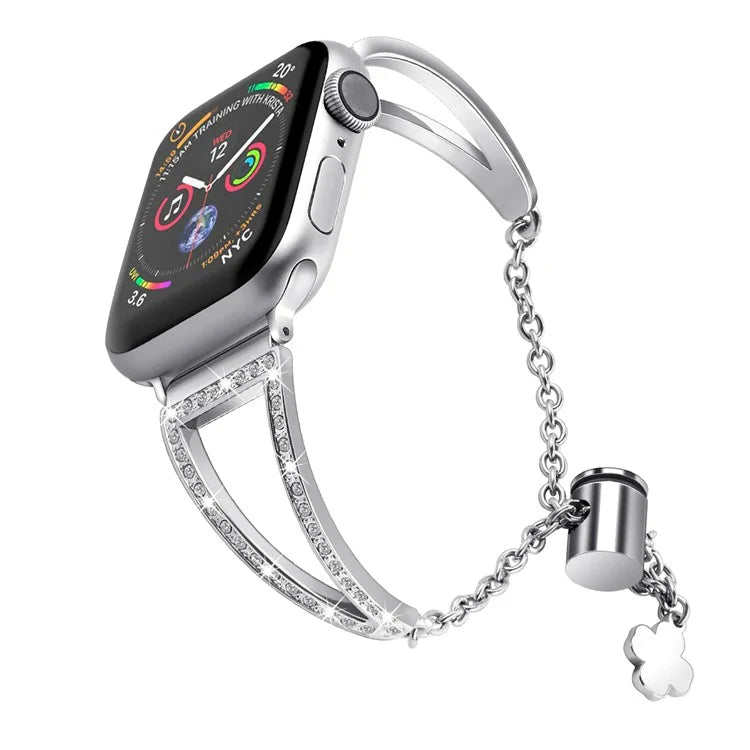 Hollow Triangle Strap for Apple Watch Series 9 8 7 41mm / 6 5 4 SE SE (2022) SE (2023) 40mm / 3 2 1 38mm Zinc Alloy Band