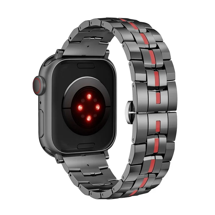 Zinc Alloy Strap for Apple Watch Ultra 2 Ultra 49mm / Series 9 8 7 45mm / 6 5 4 SE (2022) SE (2023) SE 44mm / 3 2 1 42mm Wrist Band
