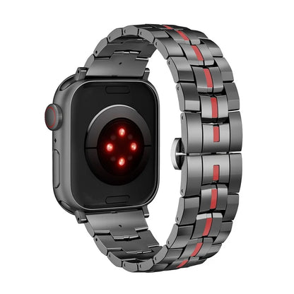 Zinc Alloy Strap for Apple Watch Ultra 2 Ultra 49mm / Series 9 8 7 45mm / 6 5 4 SE (2022) SE (2023) SE 44mm / 3 2 1 42mm Wrist Band
