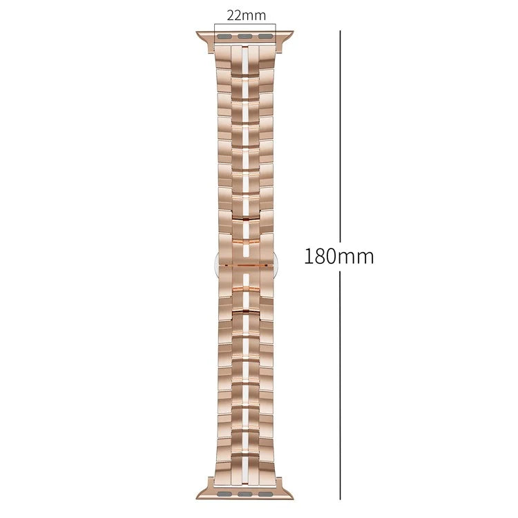Zinc Alloy Strap for Apple Watch Ultra 2 Ultra 49mm / Series 9 8 7 45mm / 6 5 4 SE (2022) SE (2023) SE 44mm / 3 2 1 42mm Wrist Band