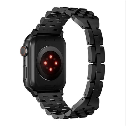 For Apple Watch Series 9 / 8 / 7 41mm / SE (2023) / SE(2022) / SE / 6 / 5 / 4 40mm / 3 / 2 / 1 38mm 5-Bead Metal Strap