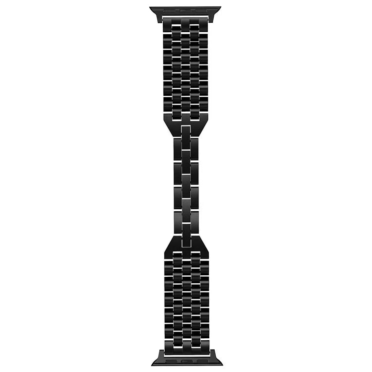 For Apple Watch Series 9 / 8 / 7 41mm / SE (2023) / SE(2022) / SE / 6 / 5 / 4 40mm / 3 / 2 / 1 38mm 5-Bead Metal Strap