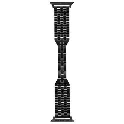 For Apple Watch Series 9 / 8 / 7 41mm / SE (2023) / SE(2022) / SE / 6 / 5 / 4 40mm / 3 / 2 / 1 38mm 5-Bead Metal Strap
