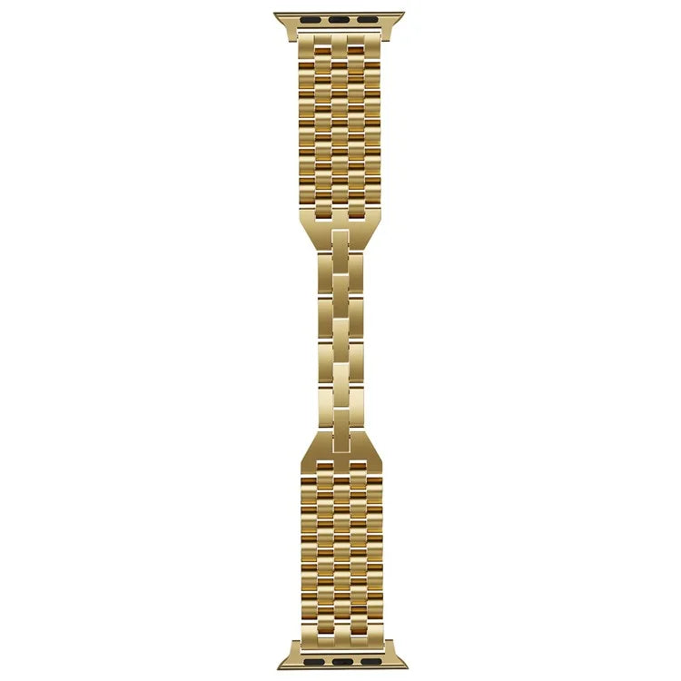 For Apple Watch Series 9 / 8 / 7 41mm / SE (2023) / SE(2022) / SE / 6 / 5 / 4 40mm / 3 / 2 / 1 38mm 5-Bead Metal Strap