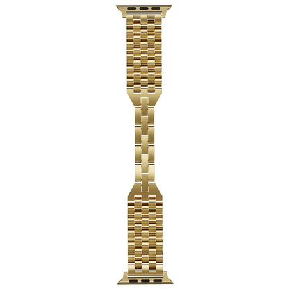 For Apple Watch Series 9 / 8 / 7 41mm / SE (2023) / SE(2022) / SE / 6 / 5 / 4 40mm / 3 / 2 / 1 38mm 5-Bead Metal Strap