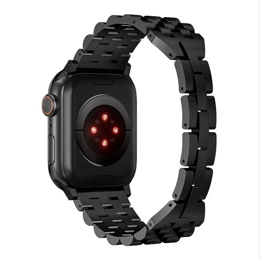 5-Bead Metal Strap for Apple Watch Ultra 2 Ultra 49mm / Series 9 8 7 45mm / 6 5 4 SE (2022) SE (2023) SE 44mm / 3 2 1 42mm Wrist Band