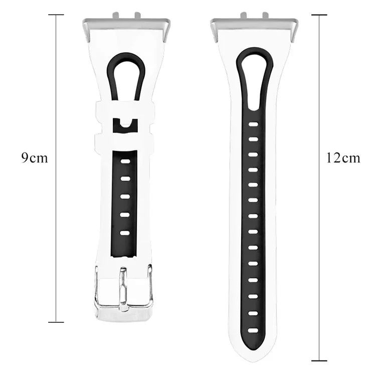SM-R390 For Samsung Galaxy Fit3 Silicone Watch Band Adjustable Dual Color Wrist Strap