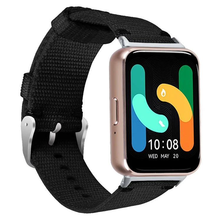 For Samsung Galaxy Fit3 SM-R390 Watch Band Nylon Canvas Strap Replacement