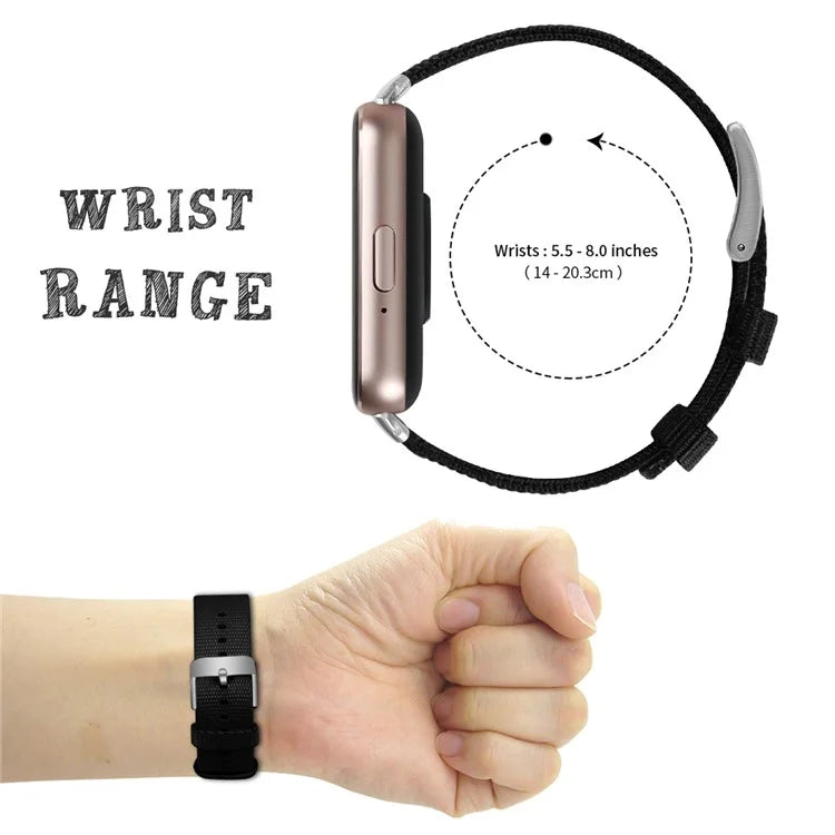 For Samsung Galaxy Fit3 SM-R390 Watch Band Nylon Canvas Strap Replacement