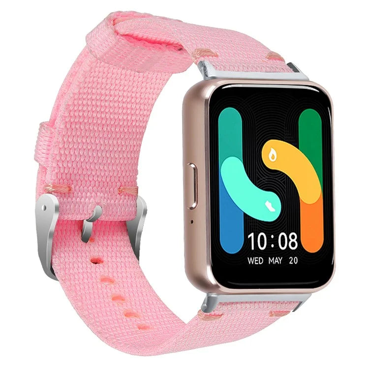 For Samsung Galaxy Fit3 SM-R390 Watch Band Nylon Canvas Strap Replacement