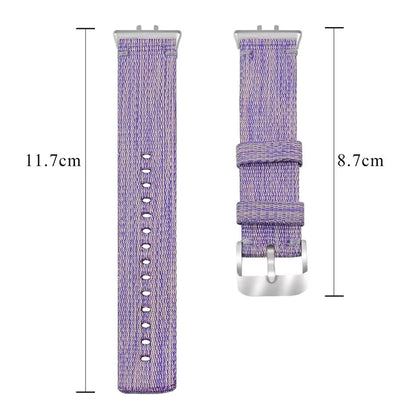 For Samsung Galaxy Fit3 SM-R390 Watch Band Nylon Canvas Strap Replacement