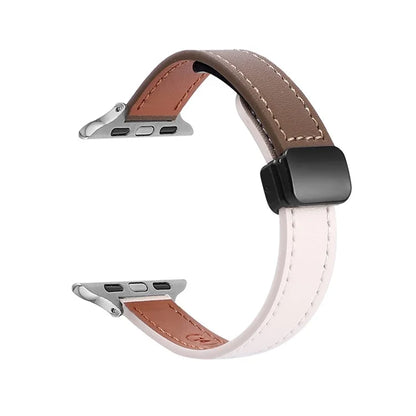 For Apple Watch Ultra 2 Ultra 49mm / 9 8 7 45mm / 6 5 4 SE (2023) SE (2022) SE 44mm / 3 2 1 42mm Microfiber Leather Band+Caramel