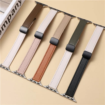 For Apple Watch Ultra 2 Ultra 49mm / 9 8 7 45mm / 6 5 4 SE (2023) SE (2022) SE 44mm / 3 2 1 42mm Microfiber Leather Band+Avocado Green