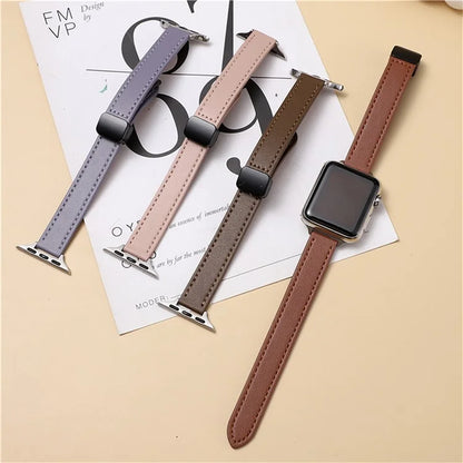 For Apple Watch Ultra 2 Ultra 49mm / 9 8 7 45mm / 6 5 4 SE (2023) SE (2022) SE 44mm / 3 2 1 42mm Microfiber Leather Band+Avocado Green