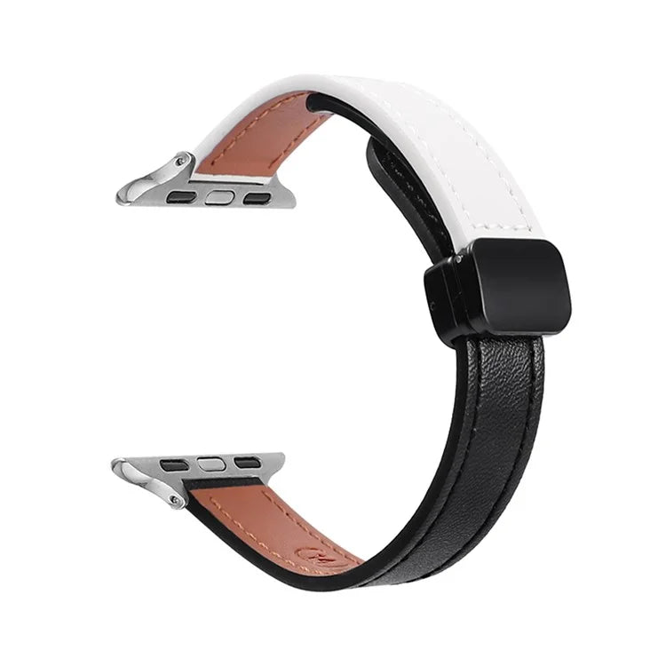 For Apple Watch Ultra 2 Ultra 49mm / 9 8 7 45mm / 6 5 4 SE (2023) SE (2022) SE 44mm / 3 2 1 42mm Microfiber Leather Band+Beige Apricot