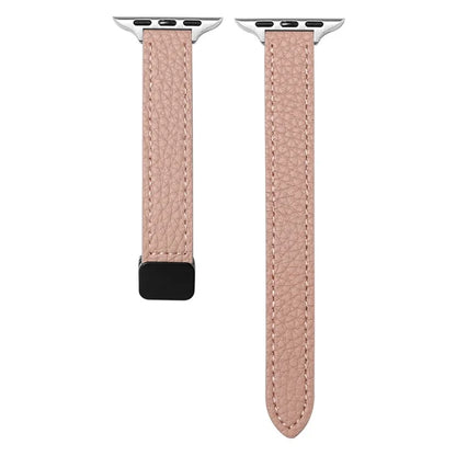 For Apple Watch Series 9 8 7 41mm / 6 5 4 SE (2023) SE (2022) SE 40mm / 3 2 1 38mm Magnetic Microfiber Leather Strap