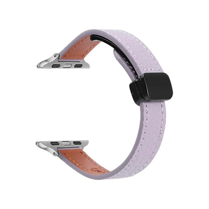 For Apple Watch Series 9 8 7 41mm / 6 5 4 SE (2023) SE (2022) SE 40mm / 3 2 1 38mm Magnetic Microfiber Leather Strap