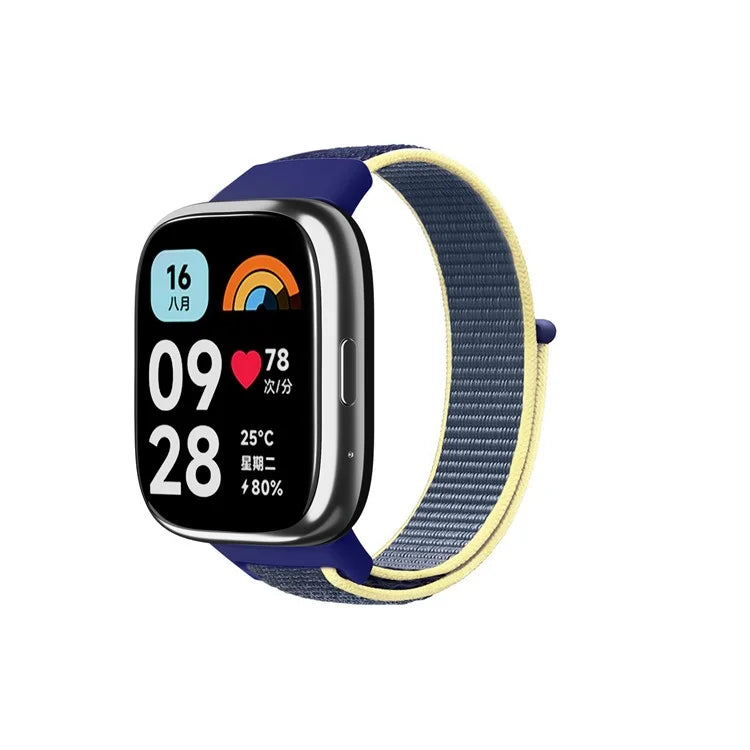 For Xiaomi Redmi Watch 3 Lite / Watch 3 Active Nylon Watch Strap Loop Fastener Replacement Band