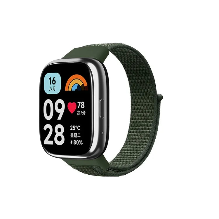 For Xiaomi Redmi Watch 3 Lite / Watch 3 Active Nylon Watch Strap Loop Fastener Replacement Band
