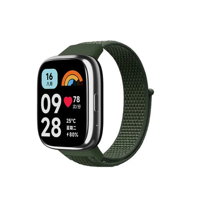 For Xiaomi Redmi Watch 3 Lite / Watch 3 Active Nylon Watch Strap Loop Fastener Replacement Band
