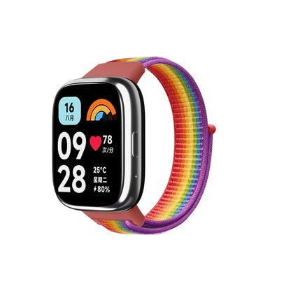 For Xiaomi Redmi Watch 3 Lite / Watch 3 Active Nylon Watch Strap Loop Fastener Replacement Band