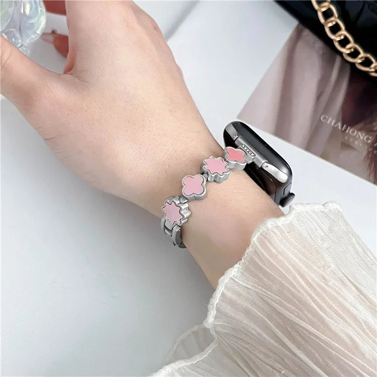 For Apple Watch Series 9 8 7 41mm / 6 5 4 SE (2022) SE (2023) SE 40mm / 3 2 1 38mm Watch Band Zinc Alloy Wrist Strap